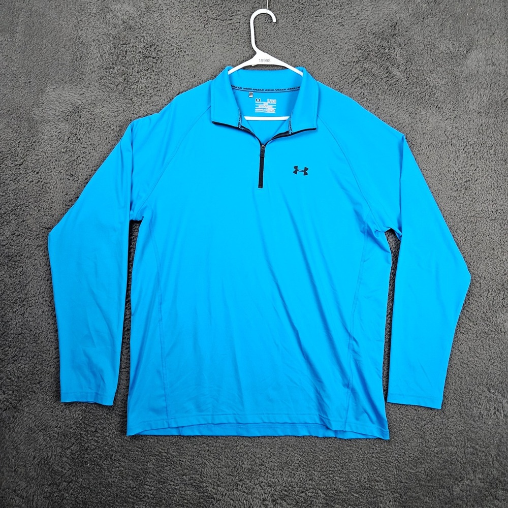 Under Armour Mens XL Blue 1/4 Zip Pullover Loose Allseasongear